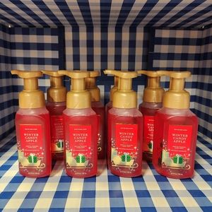 Set of 8 BBW Gentle Foamining Winter Candy Apple Hand Soap